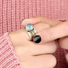 Bague Spinner en Aquamarine - Selene