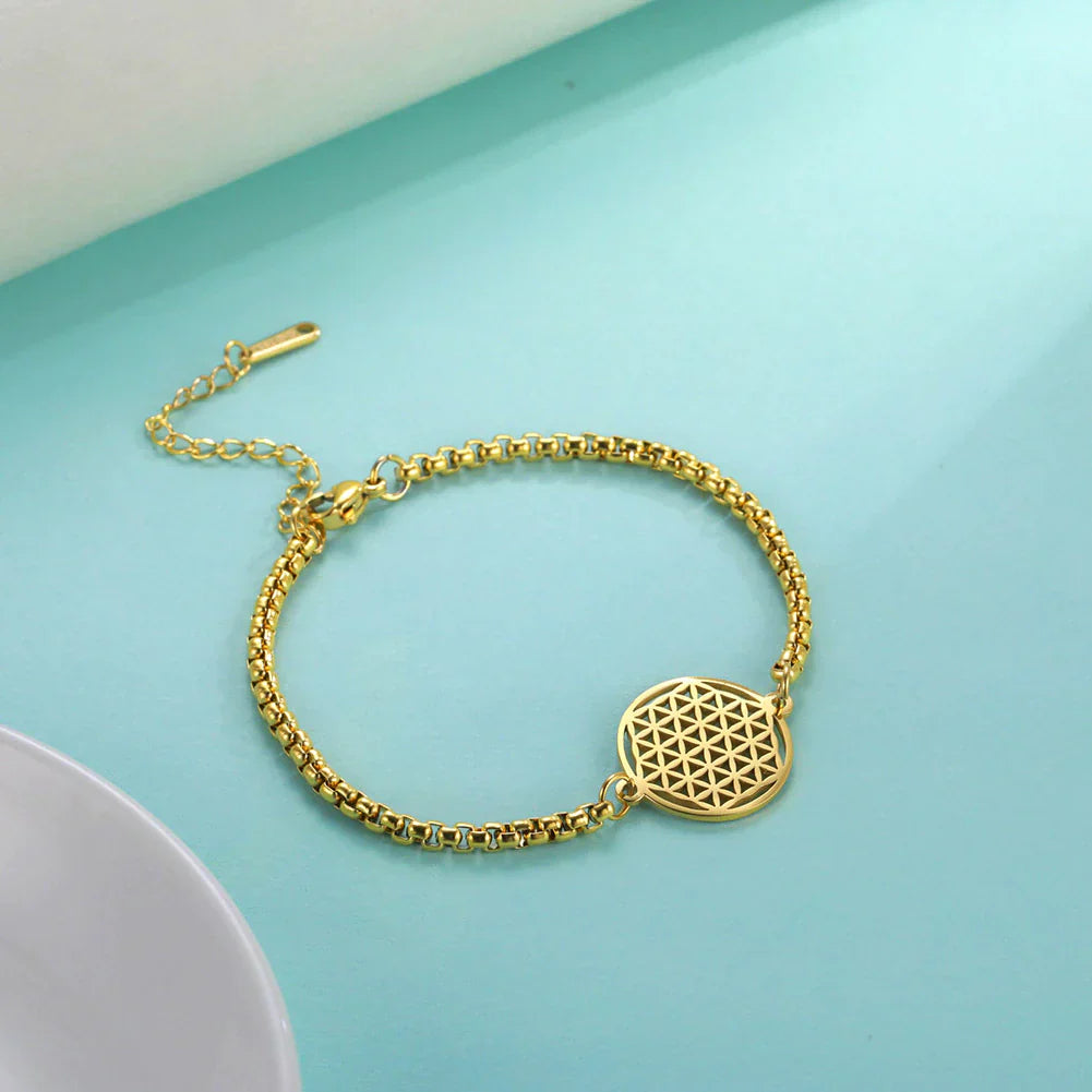 Bracelet Vintage Chakra-Fleur de Vie