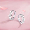 Boucles d'oreilles en argent avec fleurs