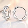 Boucles d'oreilles en argent avec fleurs
