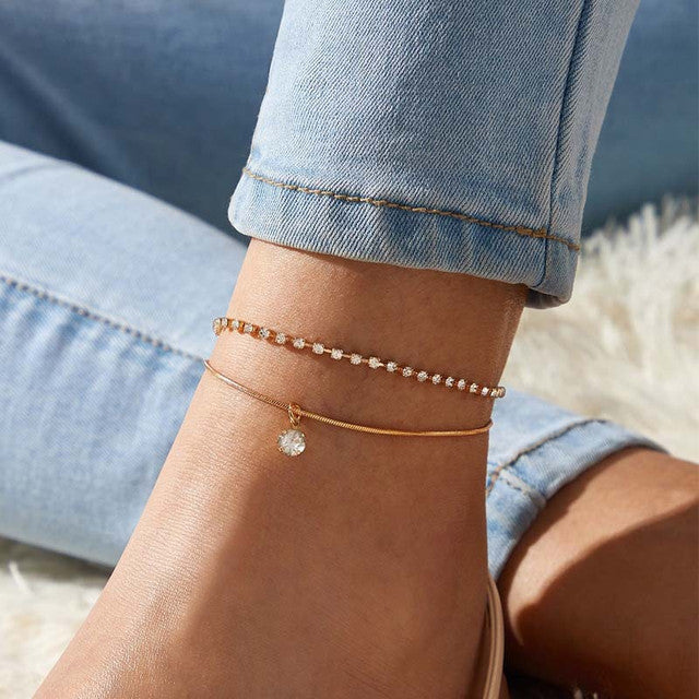 Bein schön | Bijoux de cheville en perles pour femmes