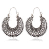 Boucles d'oreilles tibétaines en filigrane en argent 925