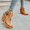 Bottines à Talons avec Découpe en V et Détail de Boucle – Léa