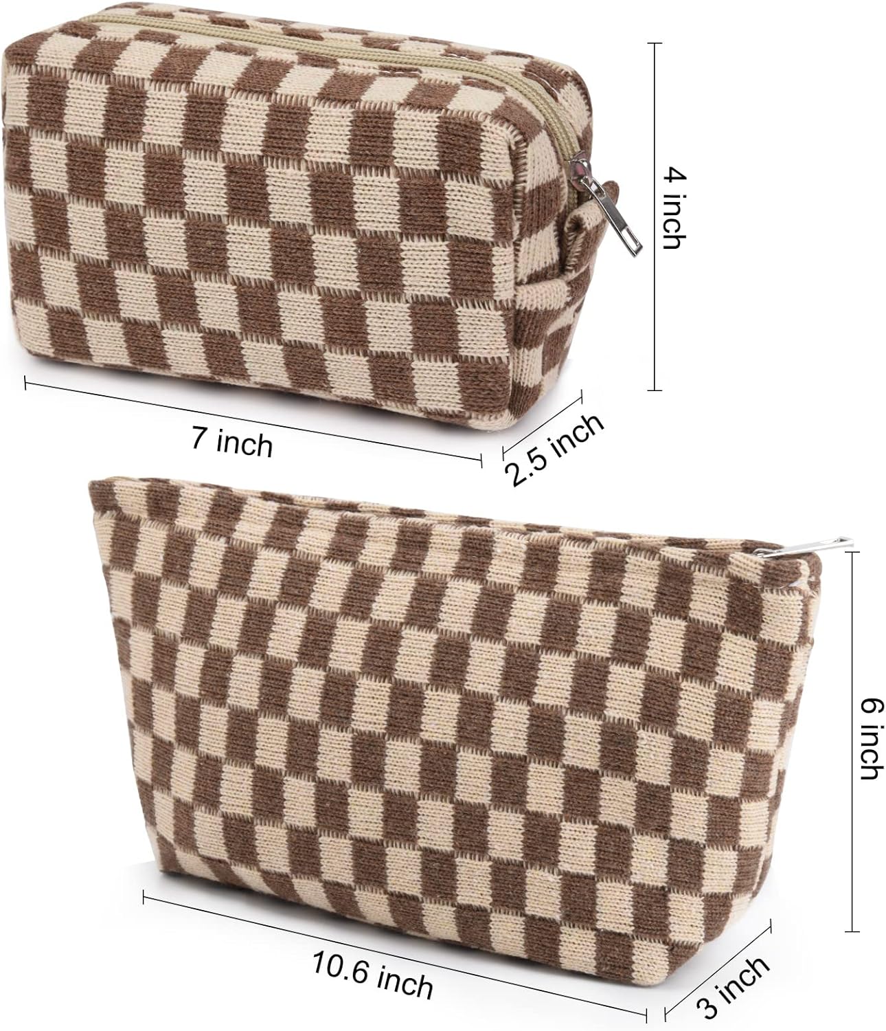 Trousse de Maquillage à Carreaux Indispensable