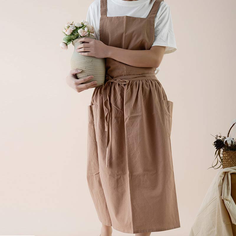 Tablier en coton imperméable avec poches pratiques – ChefMate