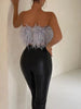 Top Bandeau Boho avec Détails en Plumes – Luna