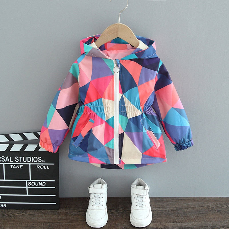 Veste de pluie à motifs papillon pour filles - ButterflySplash