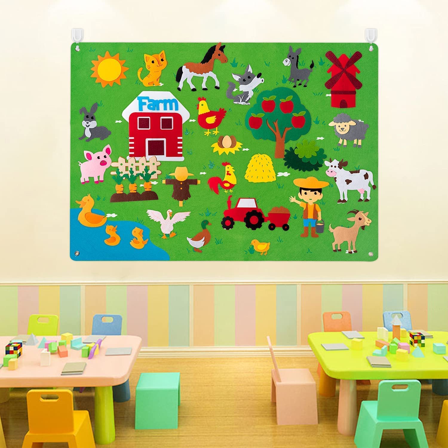 Tapis de feutre pour tout-petit - FantasieFilz