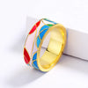 Bague en zirconium émaillé classique – Nadia