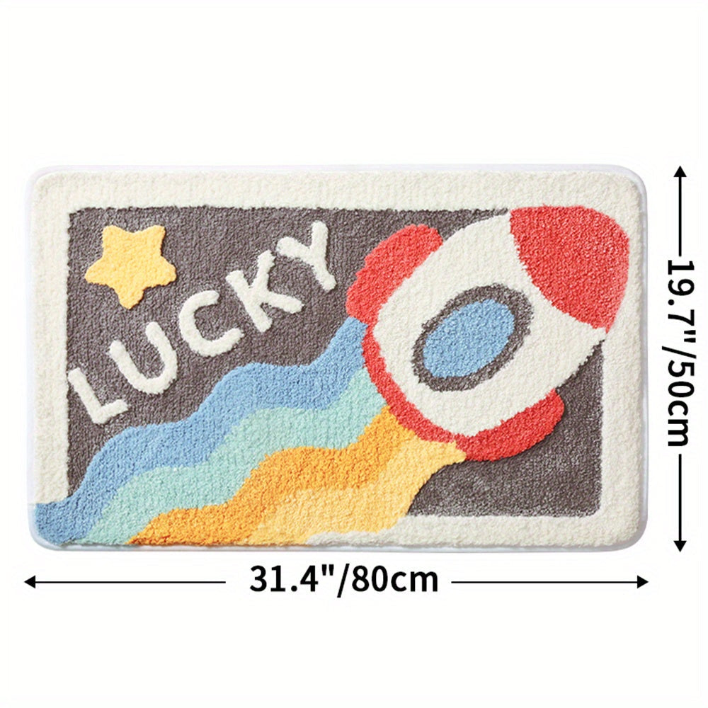 Tapis antidérapant super absorbant pour salle de bain et toilettes - Milo