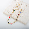 Bracelet charm en cristal arc-en-ciel