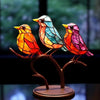 Oiseaux en verre coloré pour un design d'intérieur élégant - ChicGlass Birds