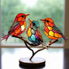 Oiseaux en verre coloré pour un design d'intérieur élégant - ChicGlass Birds