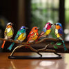 Oiseaux en verre coloré pour un design d'intérieur élégant - ChicGlass Birds