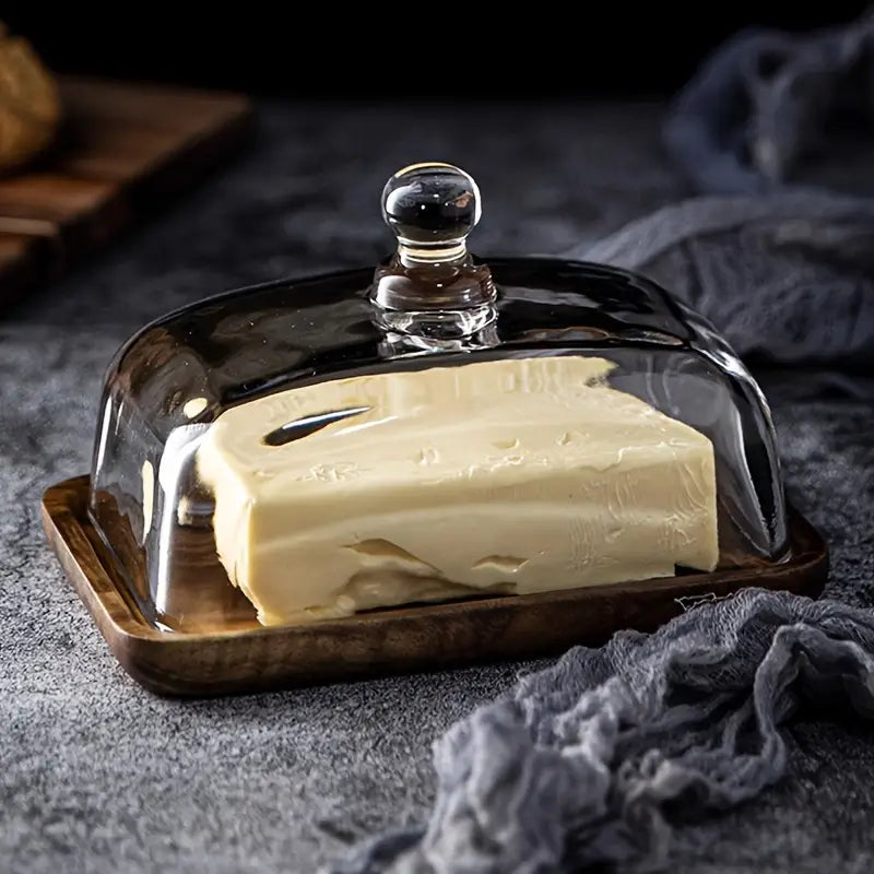 Beurrier en bois et verre – ButterElegance