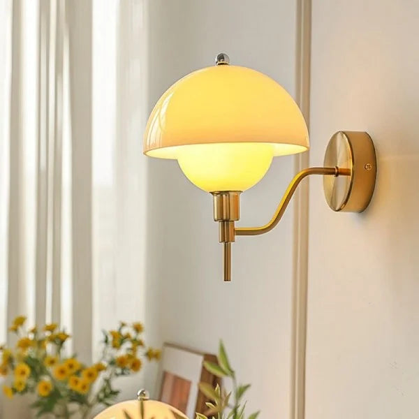 Applique Murale Hallway Champignon Crème – Une Touche d'Élégance Inspirée de la Nature