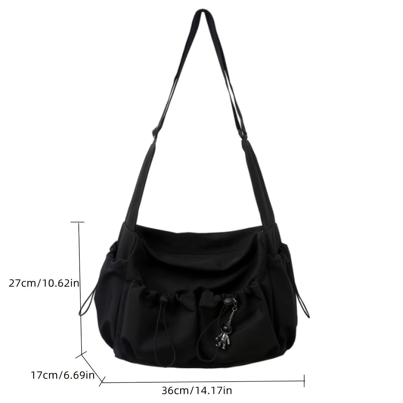 UrbanEase Sac Bandoulière – Sac à Dos avec Cordon de Serrage et Grande Capacité
