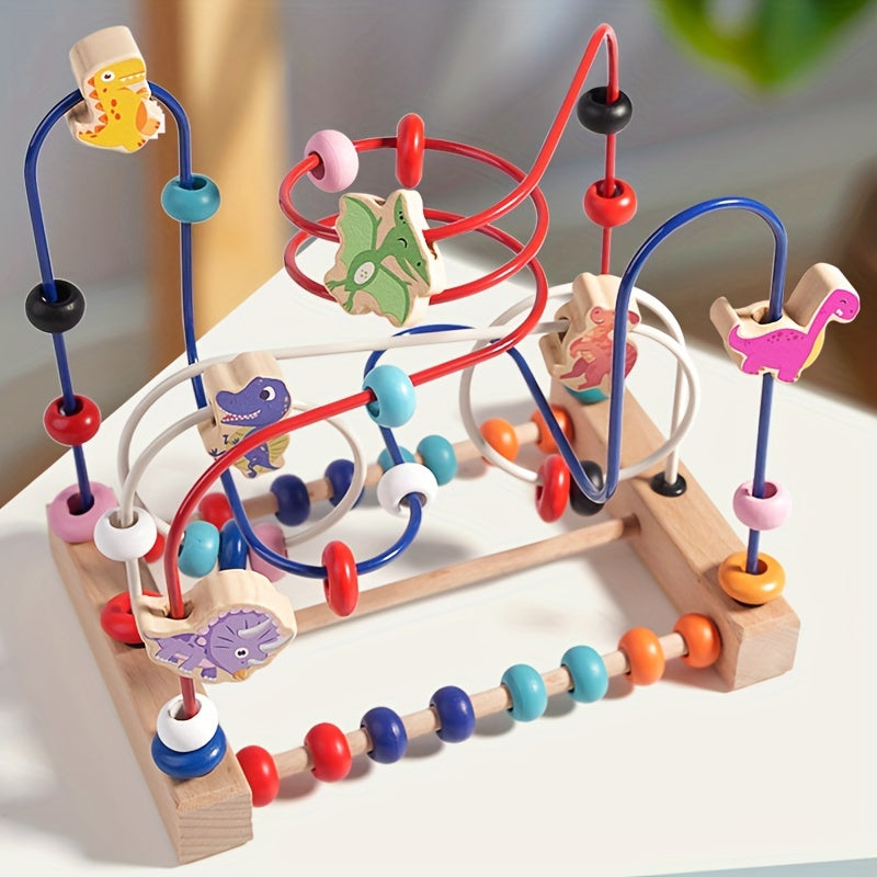 Boulier Éducatif en Bois - Pour la Motricité Fine