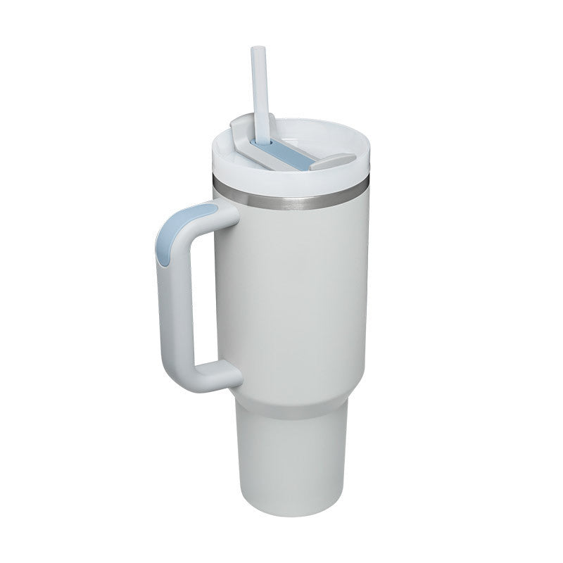 Tasse isolante avec poignée et paille - ChillMate