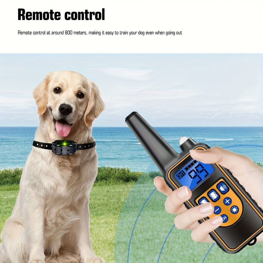 Smart Trainer Pro – Collier de Dressage Rechargeable avec Télécommande pour Chiens avec Bip & Vibration