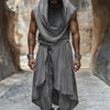 Ensemble Mi-Long pour Hommes – Gilet Sans Manches et Pantalon Baggy