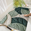Tapis de Bain Feuilles – Absorbant, Douillet et Confortable pour la Salle de Bain