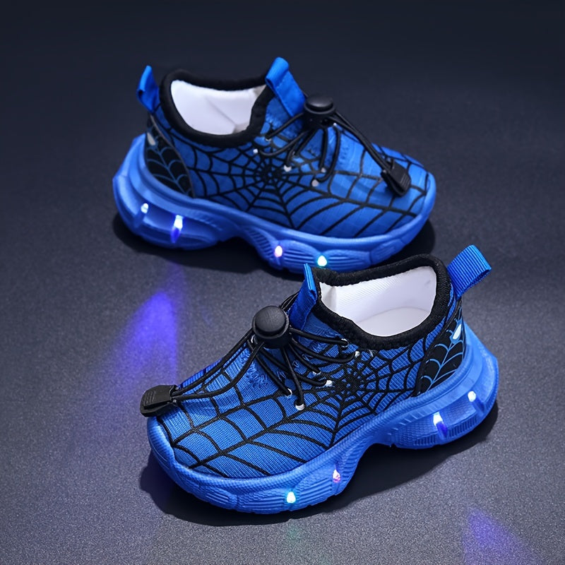 Baskets LED SpinnenWeb - Aventures Éclatantes pour Enfants