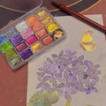 Aquarelle nacrée – Brillance intense et teintes éclatantes