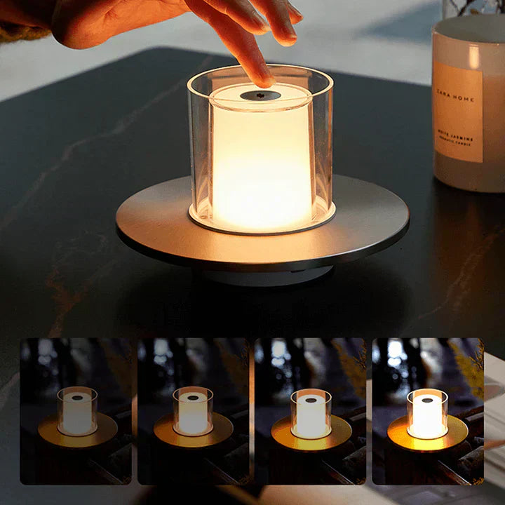 Bougie Induction LED Moderne – Lumière Sèche et Élégante