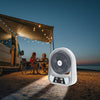 Ventilateur Solaire Portable et Lampe de Nuit – Multifonctionnel et Rechargeable