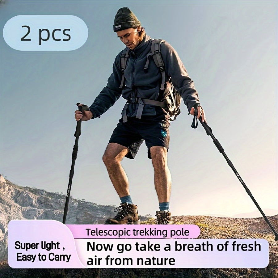 Bâtons de Trekking en Aluminium Légers – Réglables et Amortissants pour les Randonneurs Aventureux