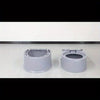 Toilette Portable Grise en PVC - Confortable et Pratique pour le Camping et les Situations d'Urgence