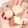 Ensemble de Blocs de Construction en Bois Naturel - Pour un Jeu Créatif et Éducatif