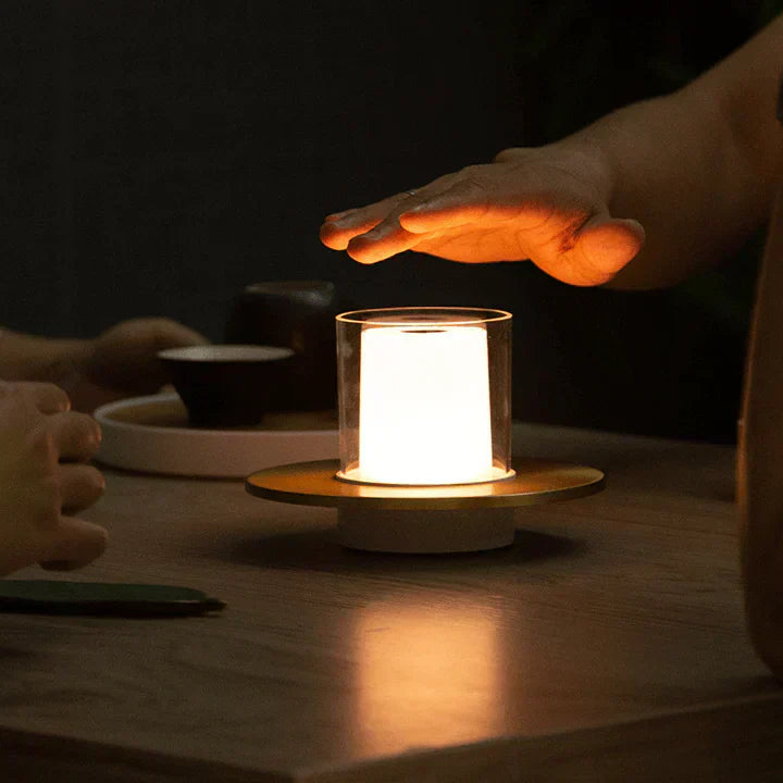 Bougie Induction LED Moderne – Lumière Sèche et Élégante