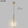 Suspension LED - Design Nordique avec Style Simple - Idéale pour l'Éclairage de la Salle à Manger, de la Cuisine et du Salon