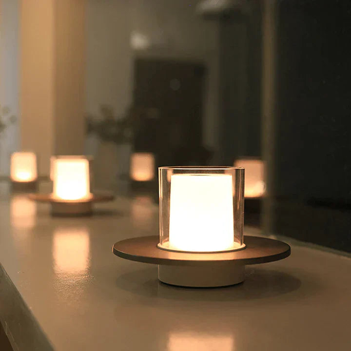 Bougie Induction LED Moderne – Lumière Sèche et Élégante