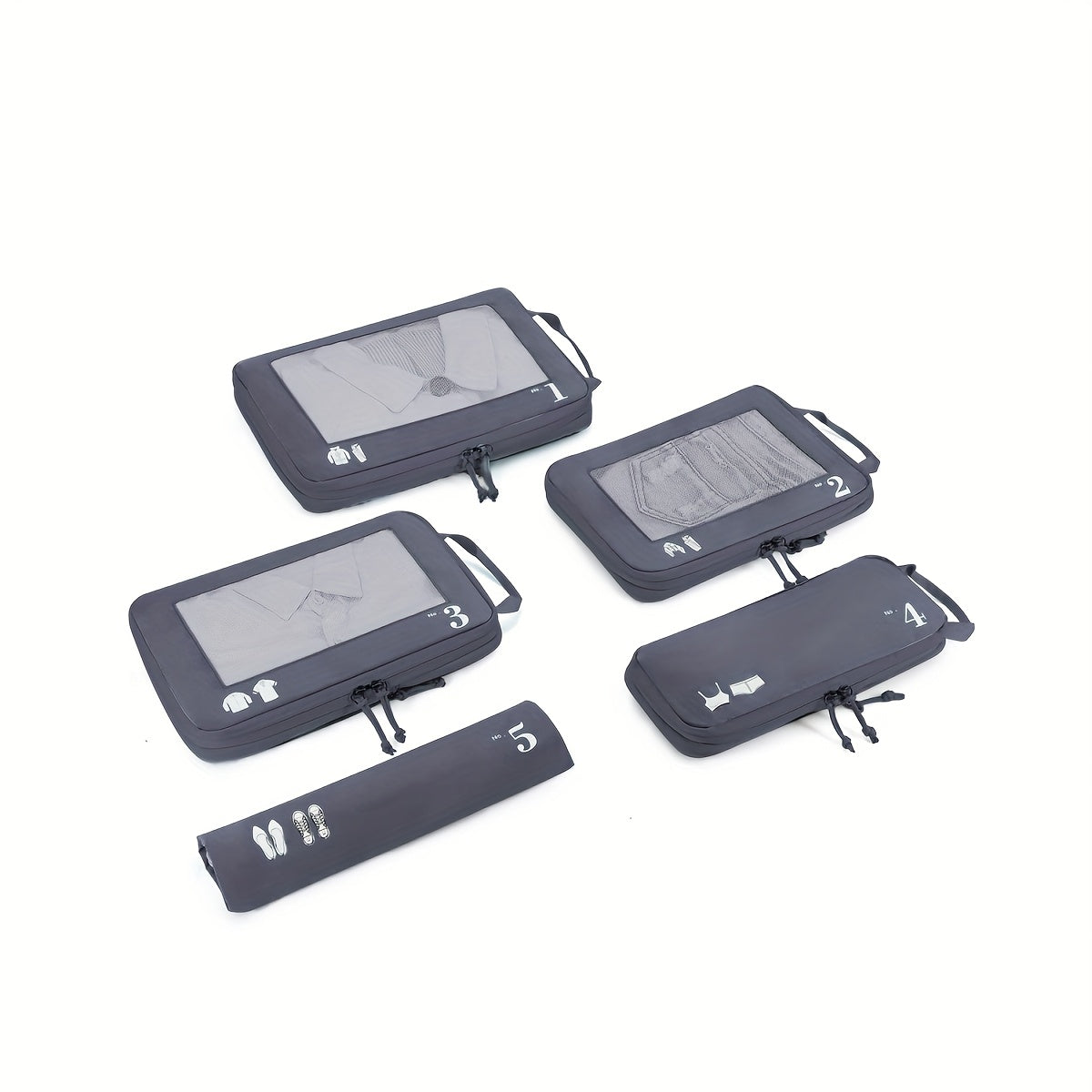 TravelSmart Ensemble d'Organisateurs de Voyage Compressibles – Solution de Bagages Efficace