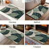 Tapis de Bain Feuilles – Absorbant, Douillet et Confortable pour la Salle de Bain