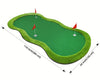 Tapis de Putting Grande Golf 152×305 cm | Tapis de Golf Intérieur/Extérieur | 3 Trous avec Drapeaux & Coupes pour Entraînement