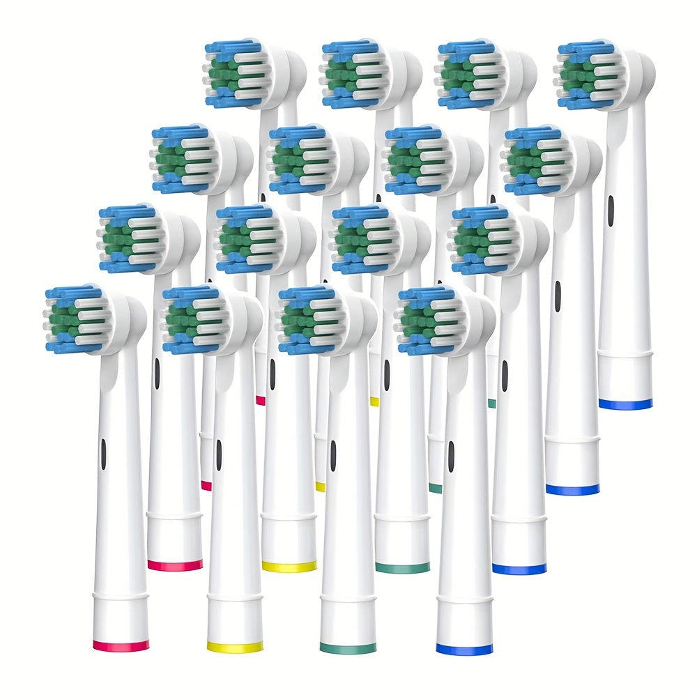 16 Têtes de Brosse à Dents de Remplacement – Compatibles avec les Modèles Oral-B et Offrant un Nettoyage Approfondi