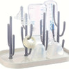 Support de Séchage en Forme de Cactus pour Biberons - Pratique et Élégant pour Accessoires de Bébé