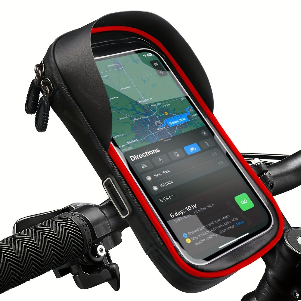 Support de Téléphone Étanche pour Vélo et Moto – Sac de Guidon avec Option de Rotation à 360°