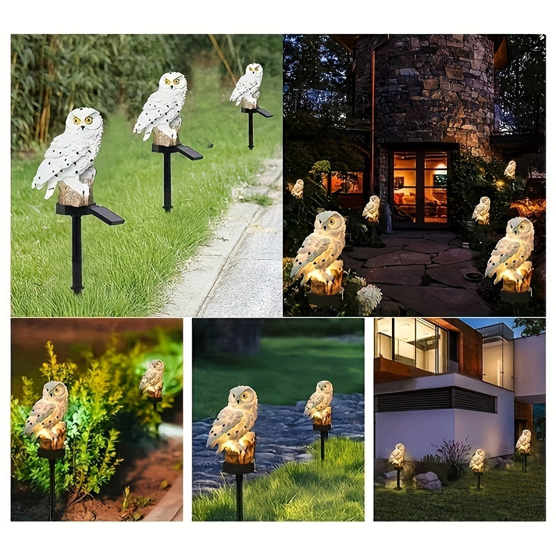 LuxeAura Lumière de Jardin Solaire LED Hibou | Transformez votre jardin avec une illumination enchanteresse pour une ambiance sereine