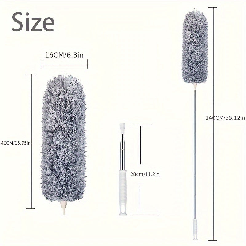 FlexiClean Balai à Franges Télescopique – Réglable et Flexible