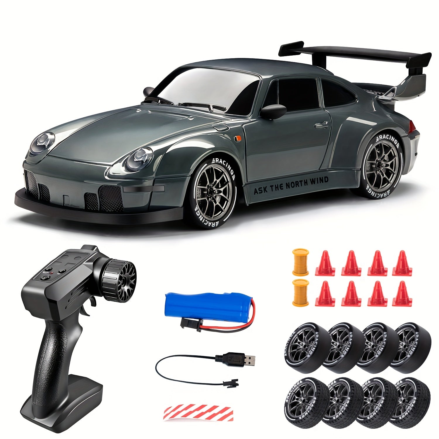 Ultimate Drift Racer 1:24 - Voiture RC avec Roues Éclairées