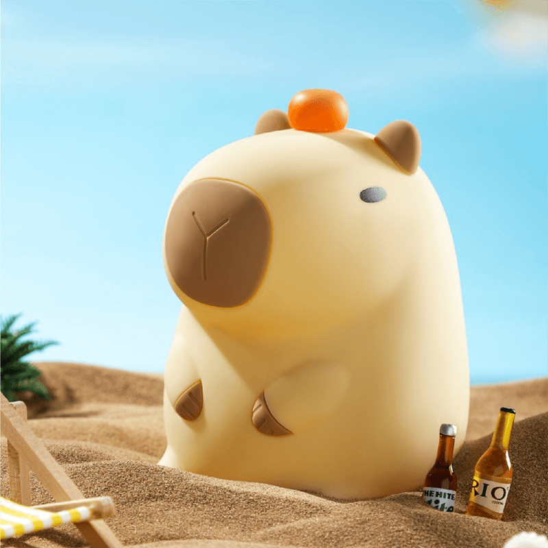 Veilleuse Capybara | Lampe en silicone sûre et flexible pour une meilleure portée
