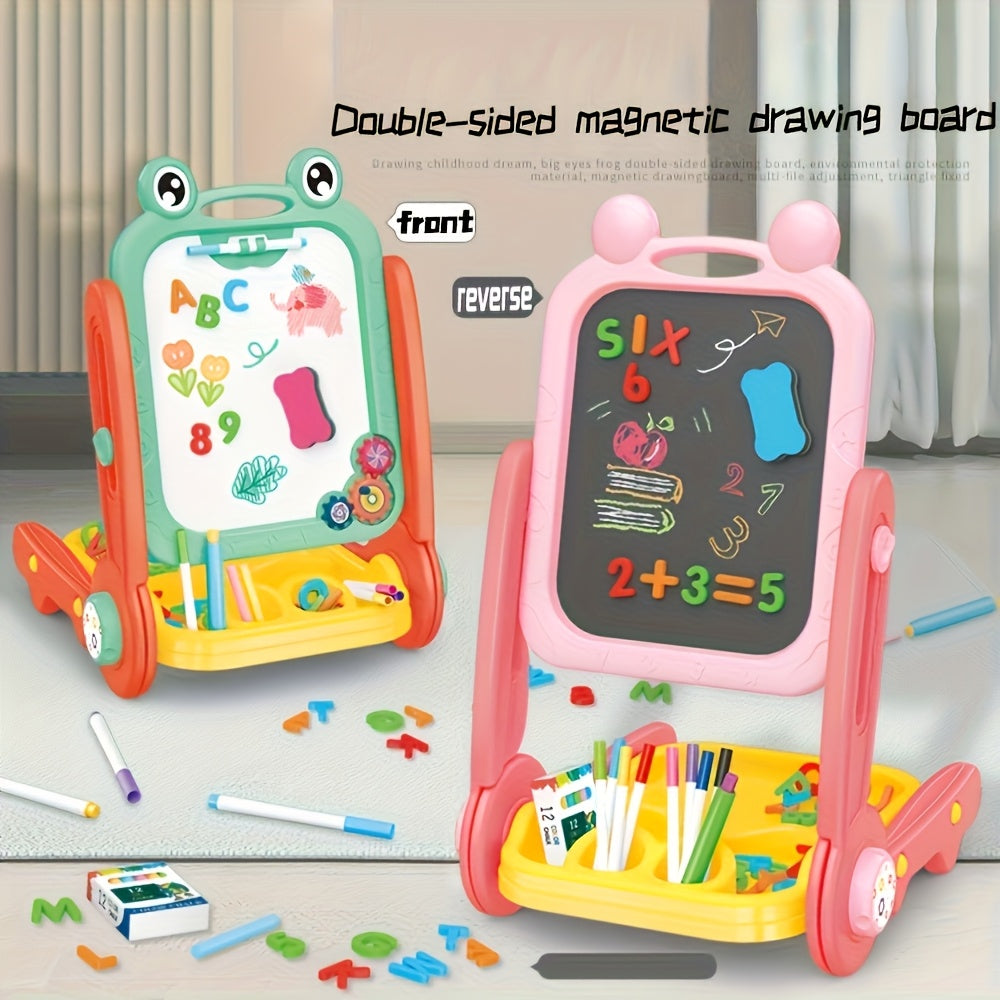 Tableau D'enfant Double Face – Magnétique avec Fonctions Éducatives pour Apprendre et Jouer