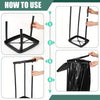 Support de Sac à Déchets Pliable Réglable – Trépied à Hauteur Ajustable en Trois Pièces pour la Maison ou en Extérieur