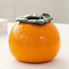 Vase de Table Hydroponique en Céramique Orange – Pot à Succulentes et Fleurs Élégant pour Décoration Intérieure Moderne