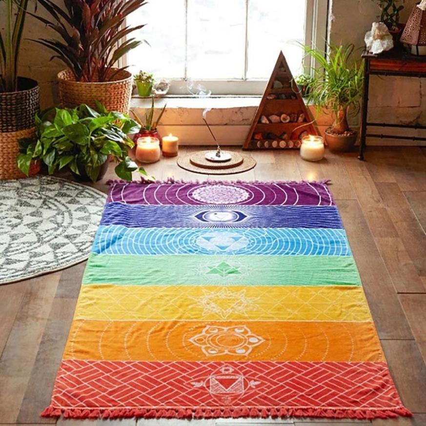 Tapis de Yoga avec les Sept Chakras – ChakraBalance